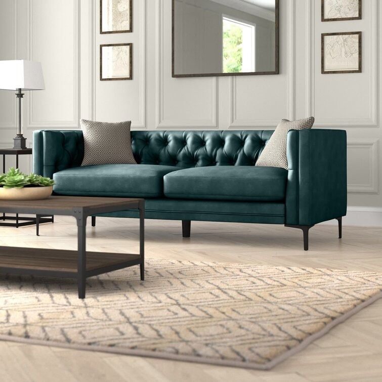 Brinna 84 Upholstered Button tufted Sofa thumbnail 2