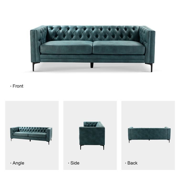 Brinna 84 Upholstered Button tufted Sofa thumbnail 3