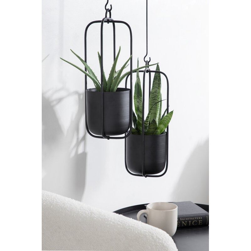 Jansen Metal Hanging Planter Set of 2 thumbnail 2