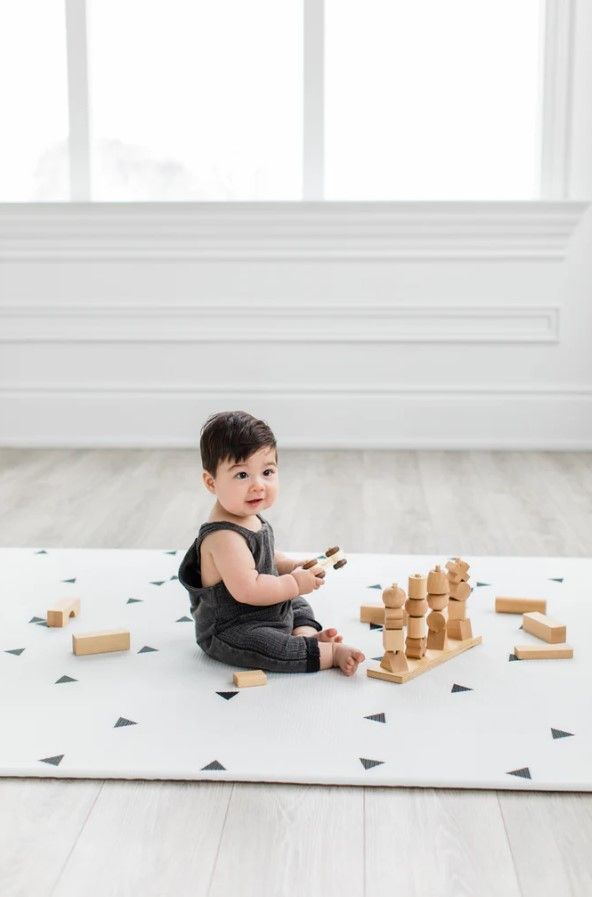 Little Bot Baby Play Mat Ofie mat zen line triangle thumbnail 3