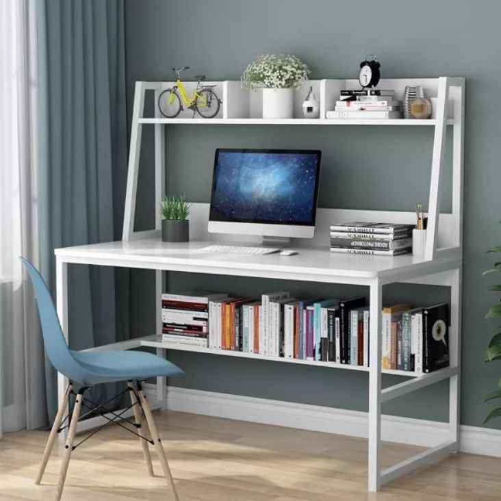 Tribesigns Computer Desk with Bookshelf thumbnail 2