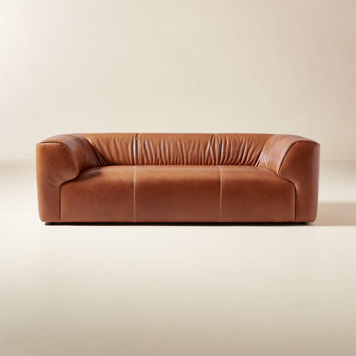 Rodez 88 Saddle Leather Apartment Sofa thumbnail 2