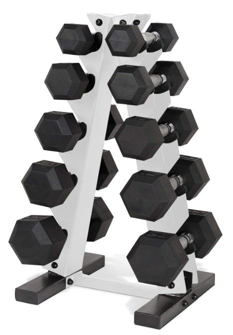 CAP Barbell 150 LB Coated Hex Dumbbell thumbnail 2