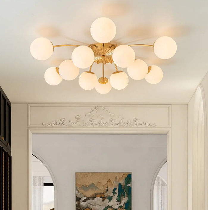 Blossom 12 Light Semi Flush Chandelier thumbnail 3