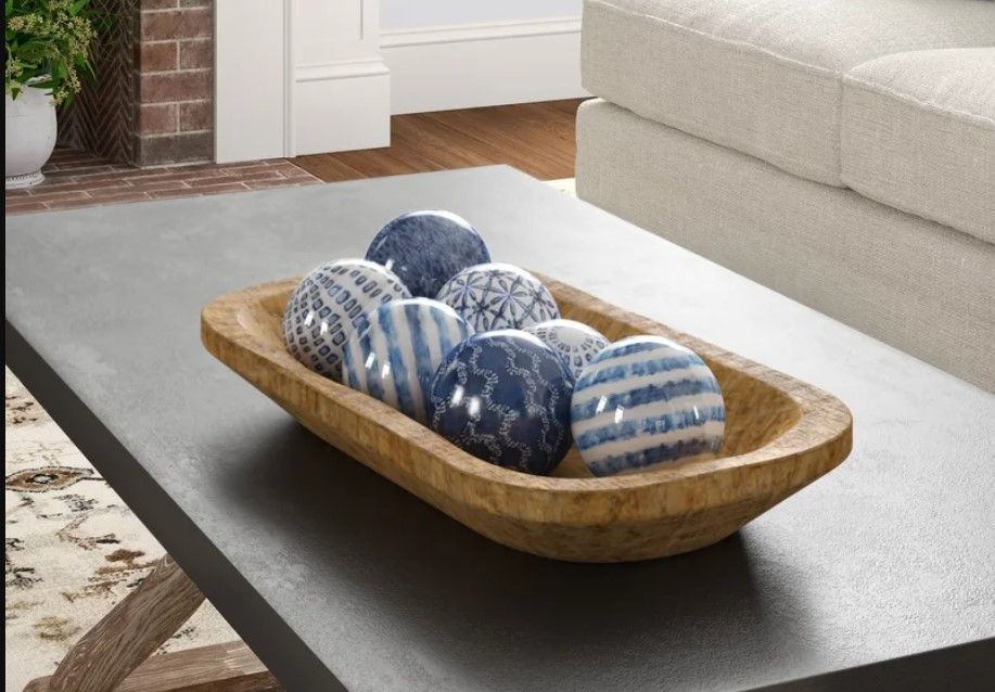 Tulon Handmade Wood Decorative Bowl 1 thumbnail 2