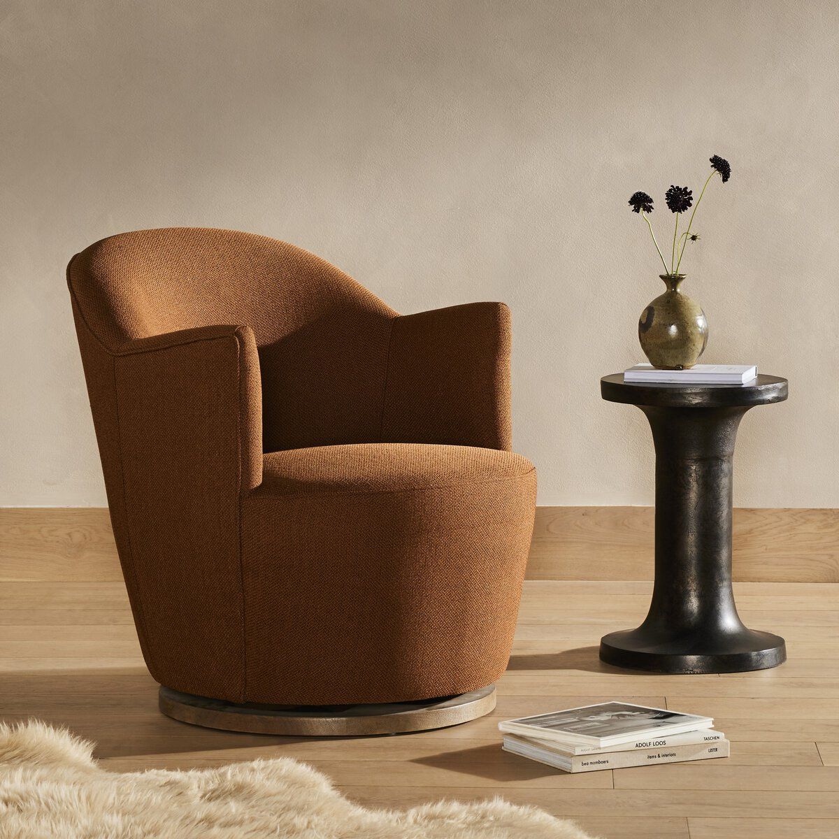 Rory Swivel Chair - Rust thumbnail 2