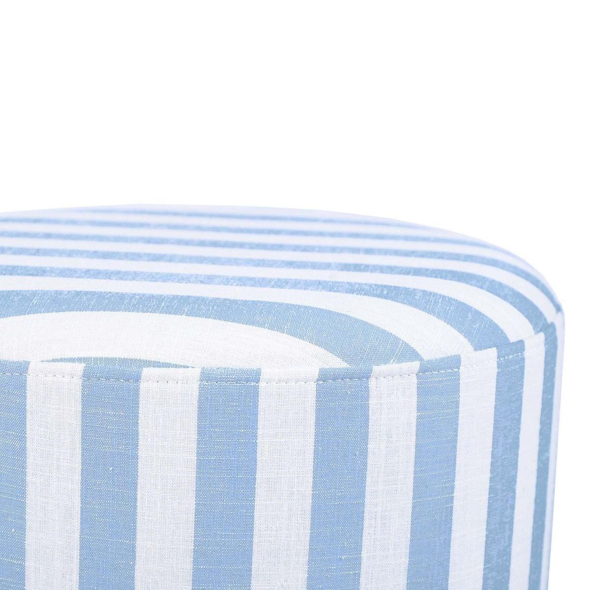 Bell Blue Striped Ottoman thumbnail 4