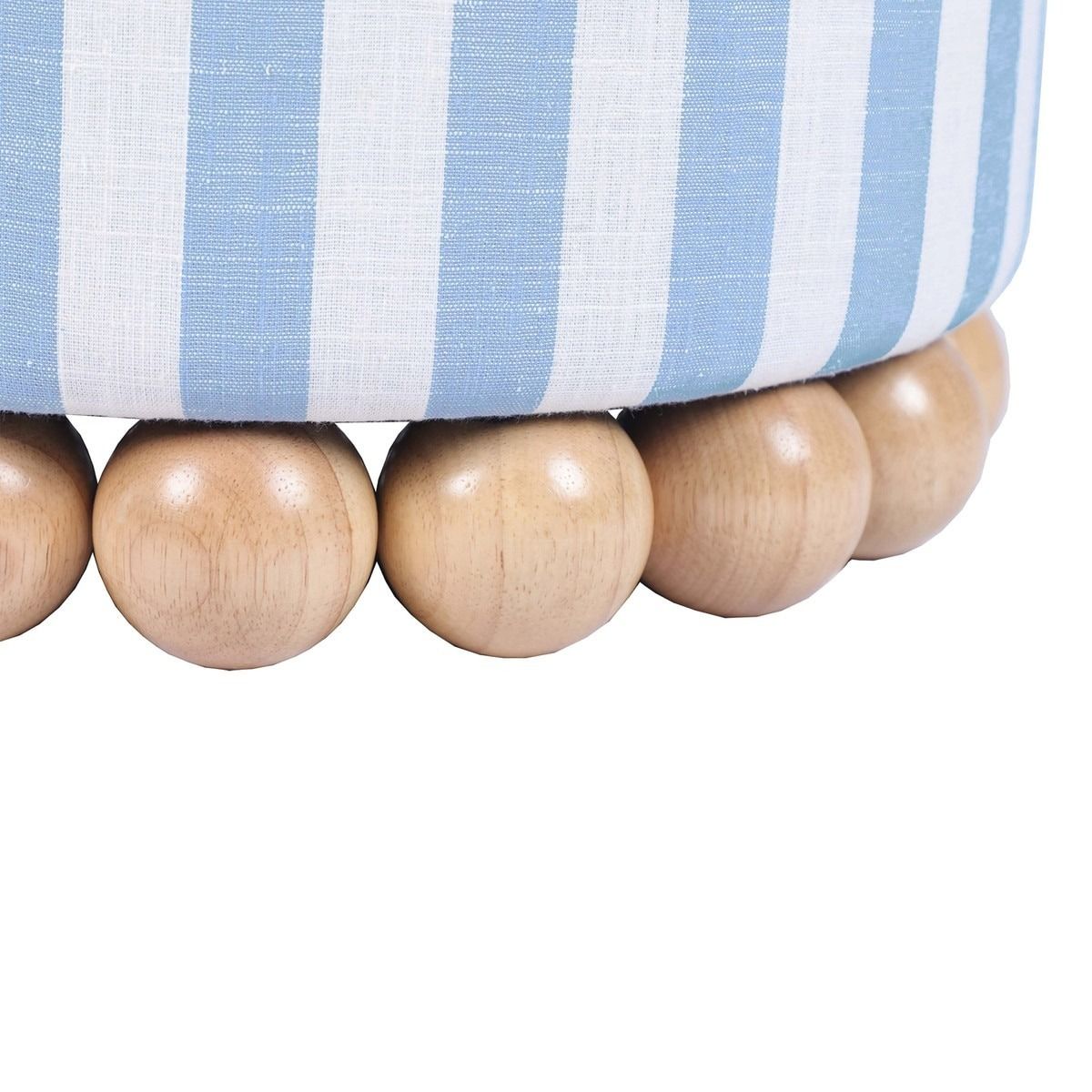 Bell Blue Striped Ottoman thumbnail 5