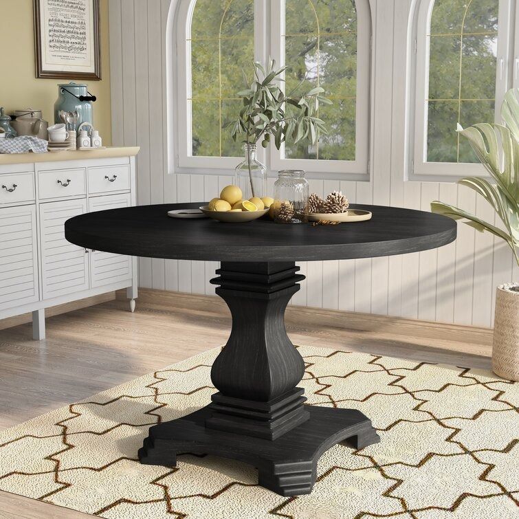 Black Round Dining Table thumbnail 2