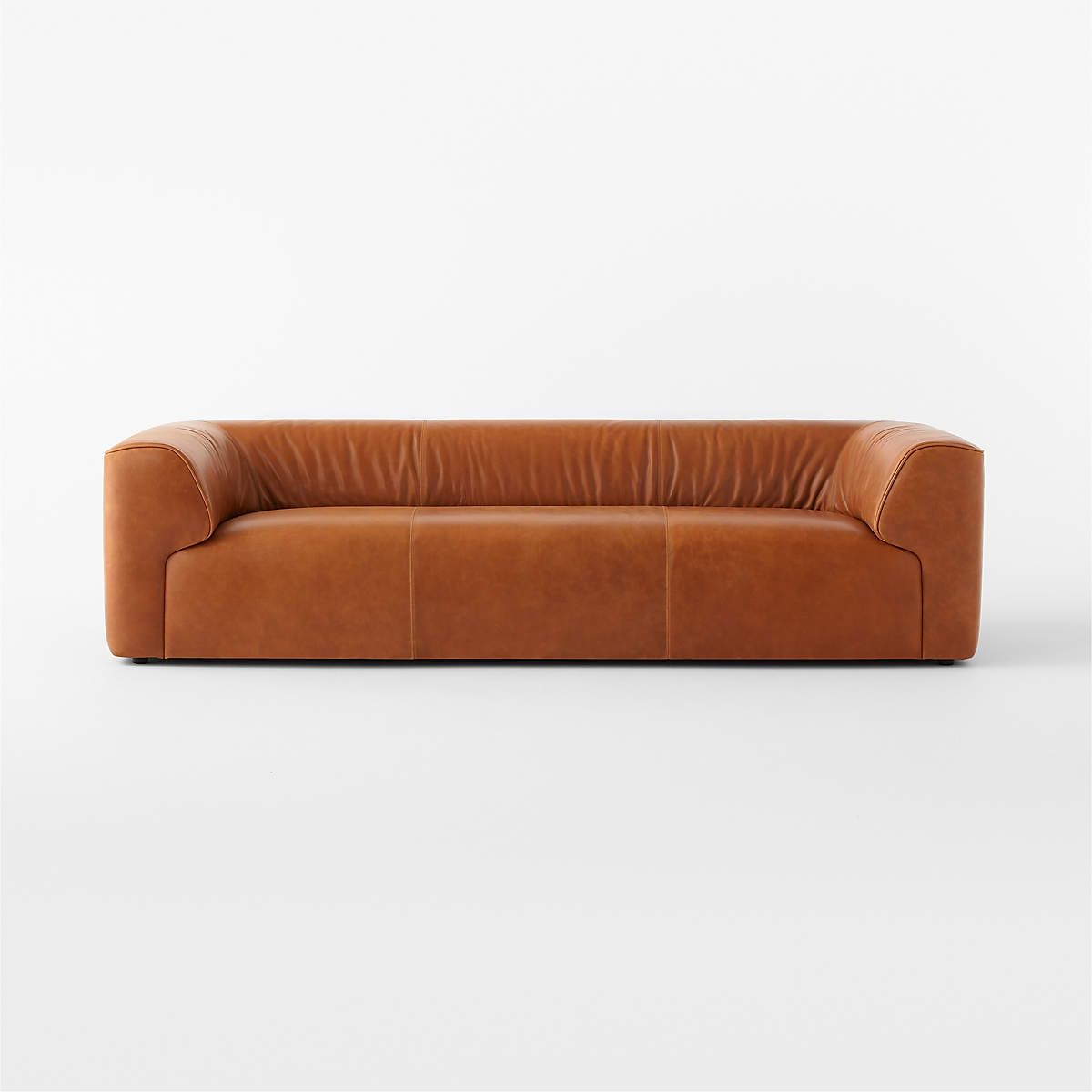 Rodez 105" Saddle Leather Sofa thumbnail 3