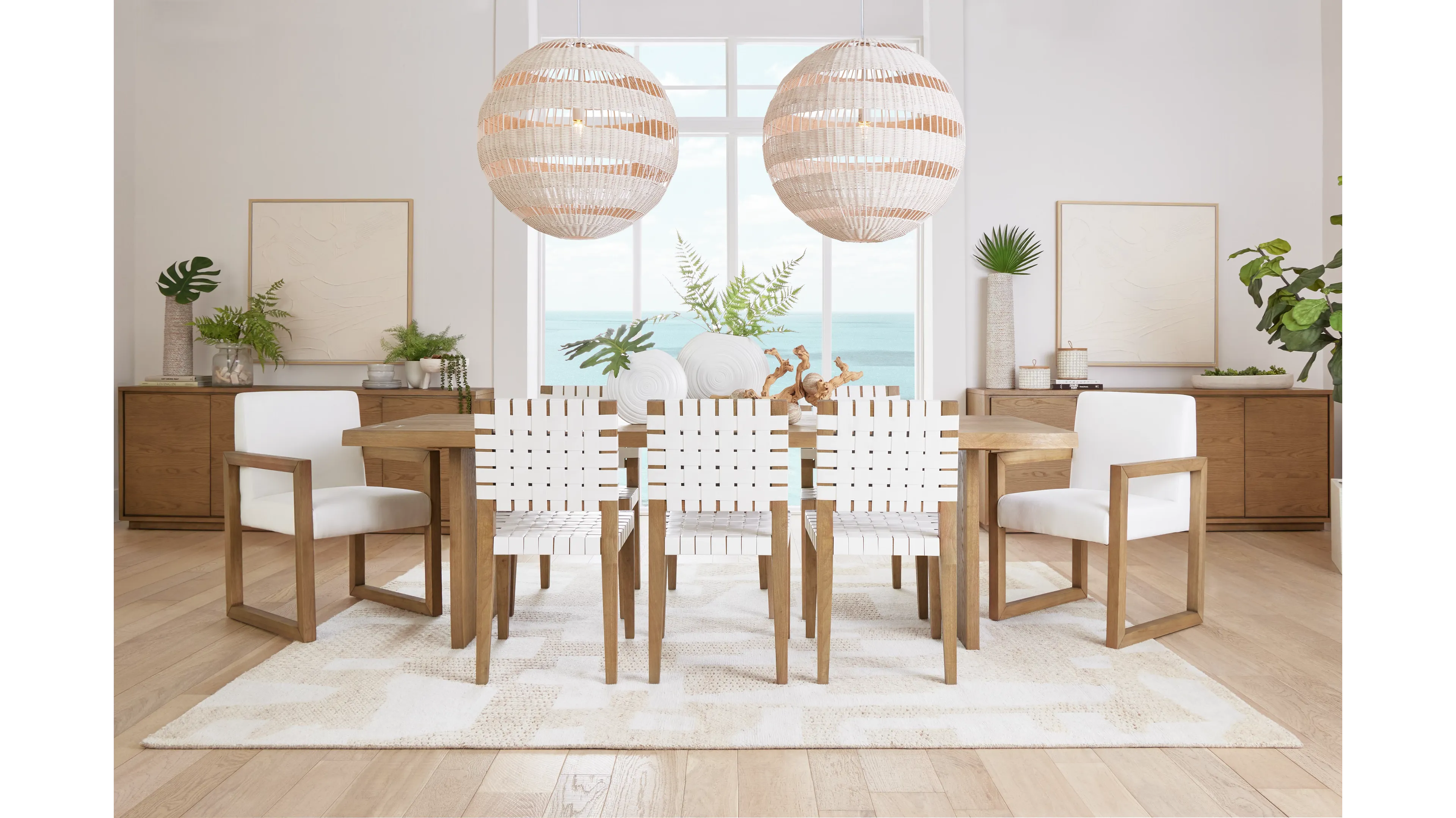 Haven Light Tone Wood Rectangular Table thumbnail 2
