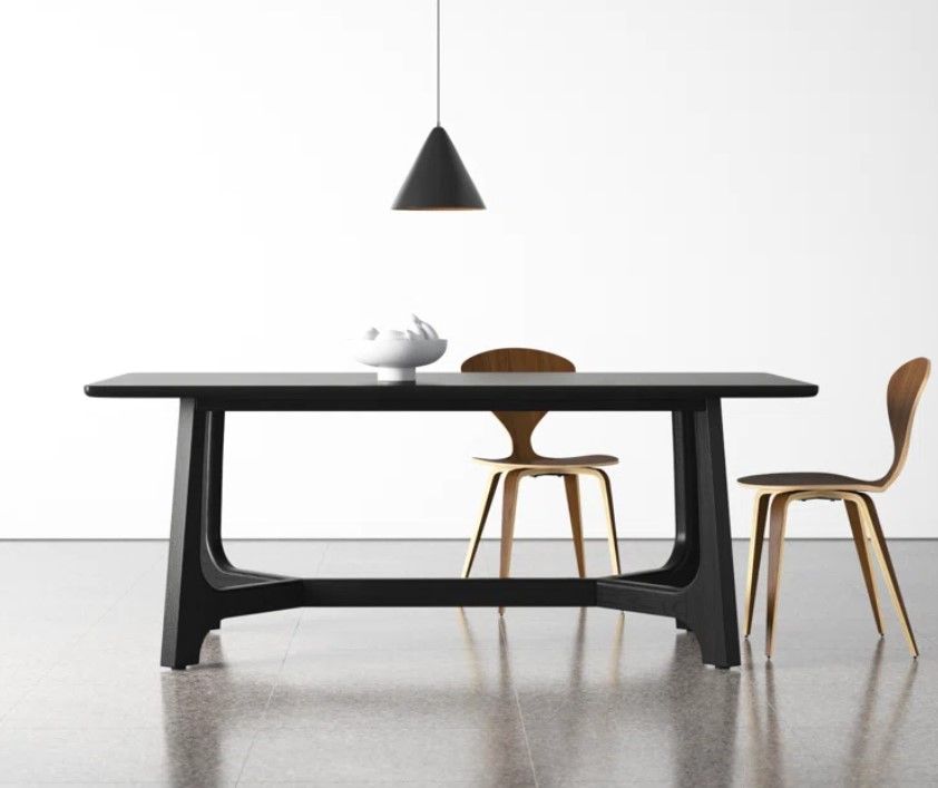 Burk 76" Trestle Dining Table thumbnail 2