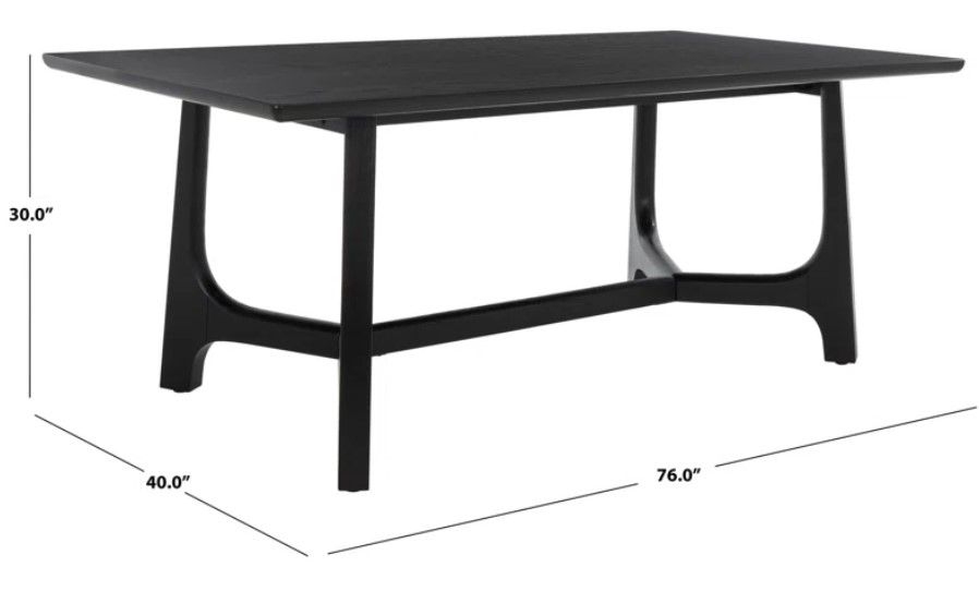 Burk 76" Trestle Dining Table thumbnail 4