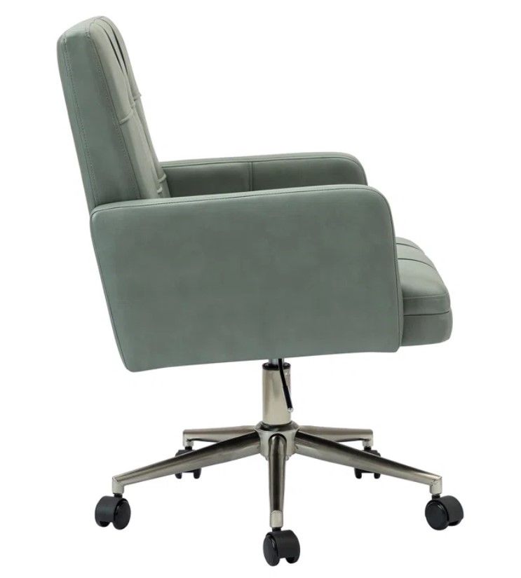 Auric Modern Vegan Leather Swivel Office Chair thumbnail 3