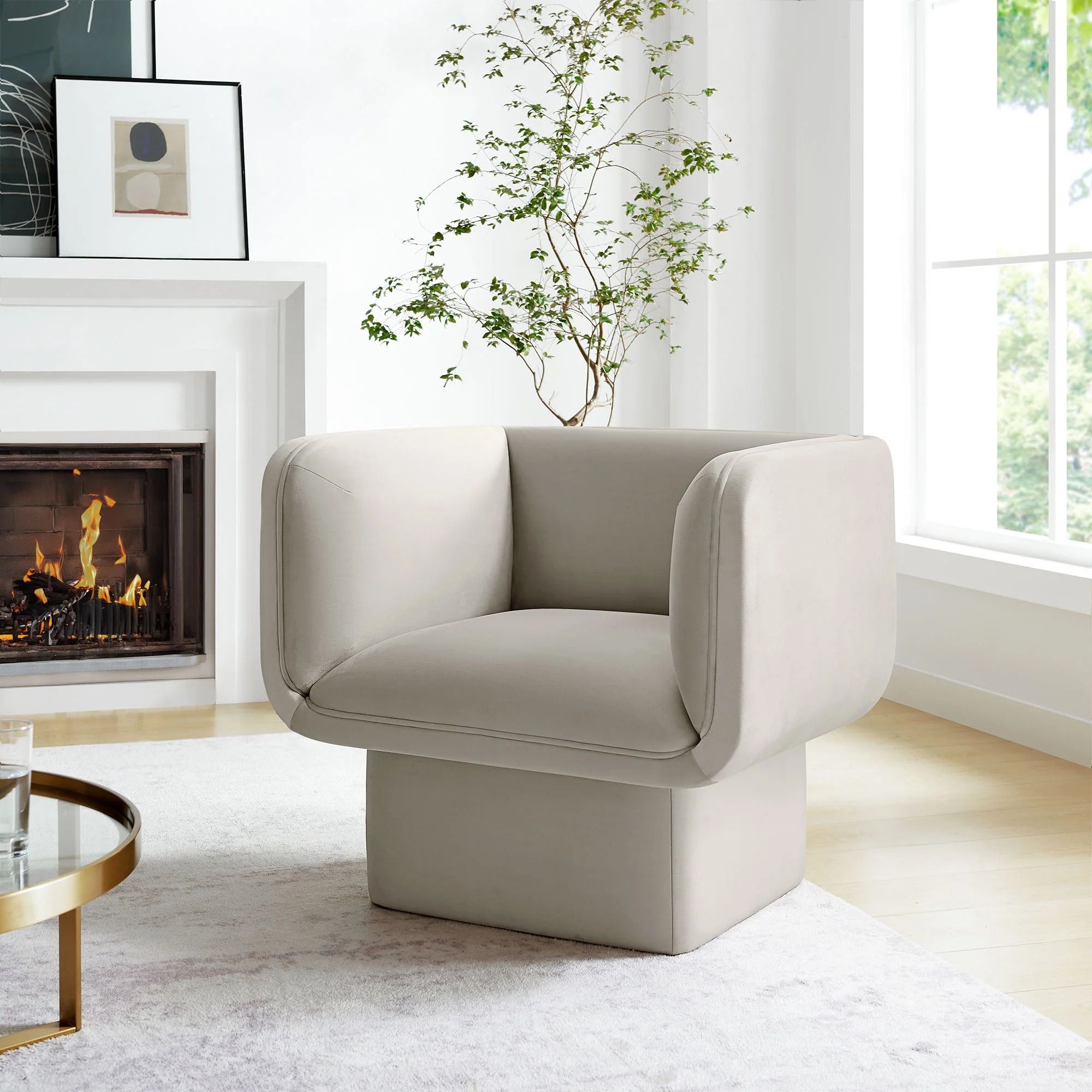Tala Almond Accent Chair thumbnail 2