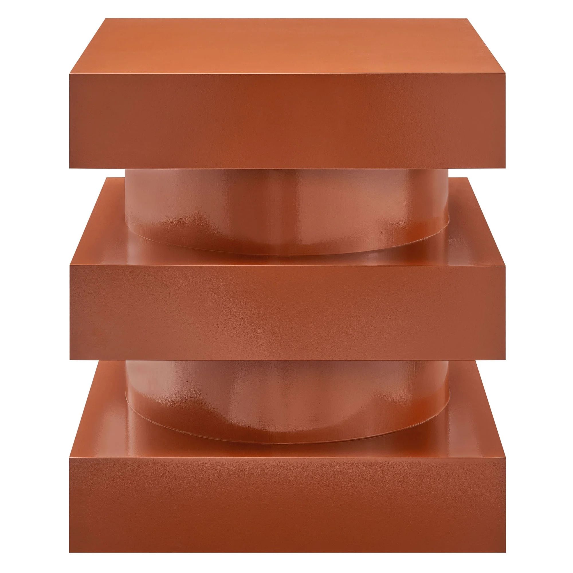 Stacked End Table - Orange thumbnail 3