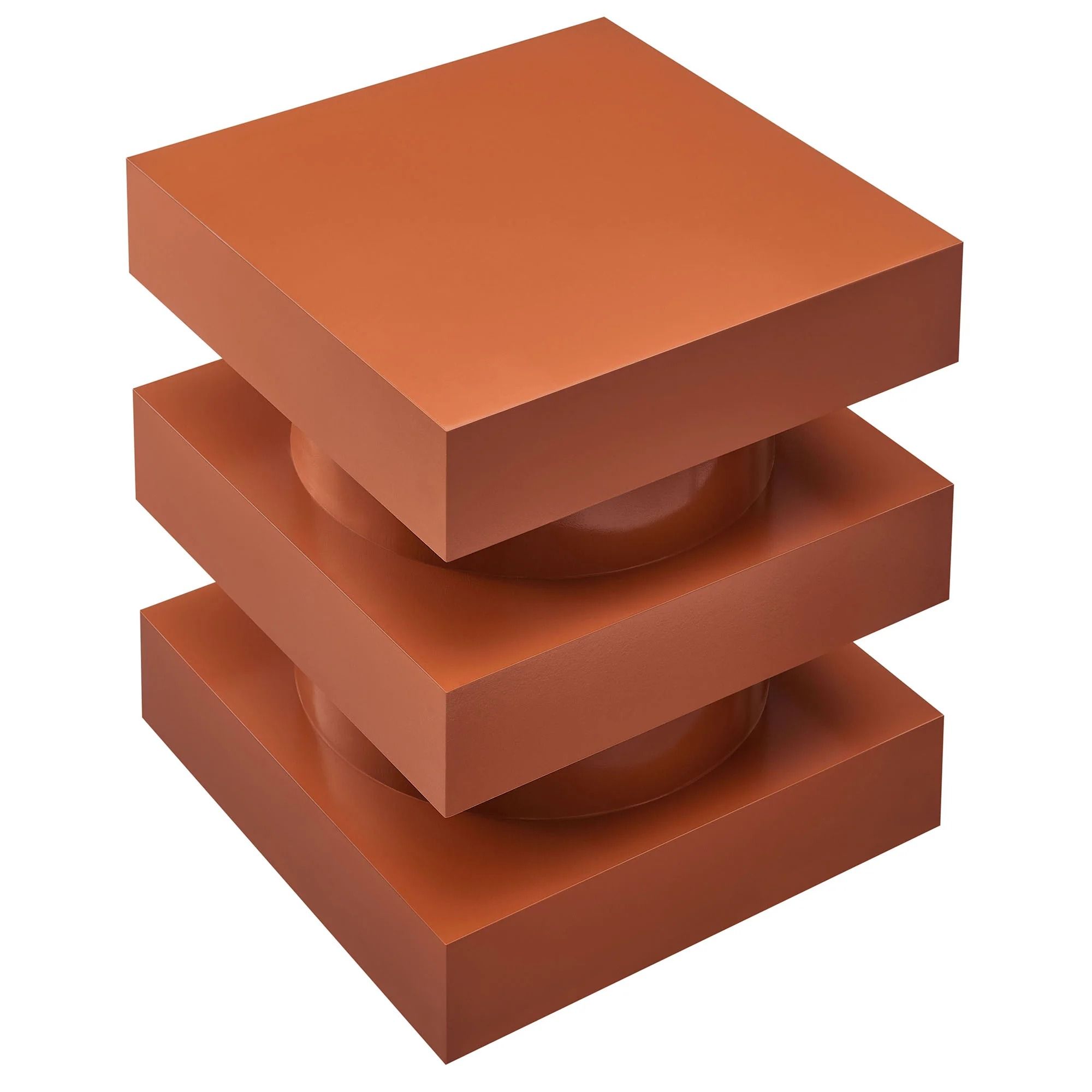 Stacked End Table - Orange thumbnail 4