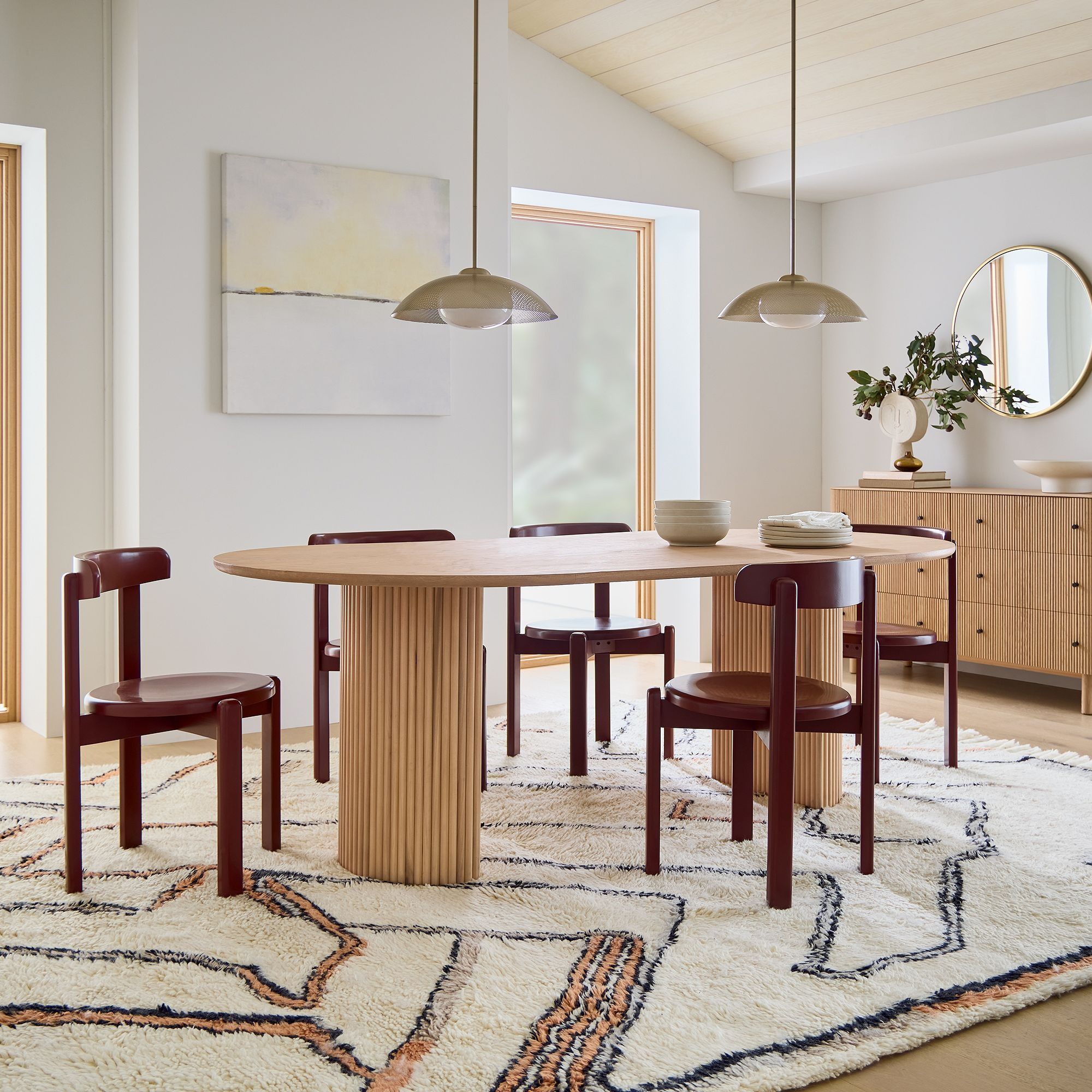 Ellington Oval Pedestal Dining Table 86 thumbnail 7