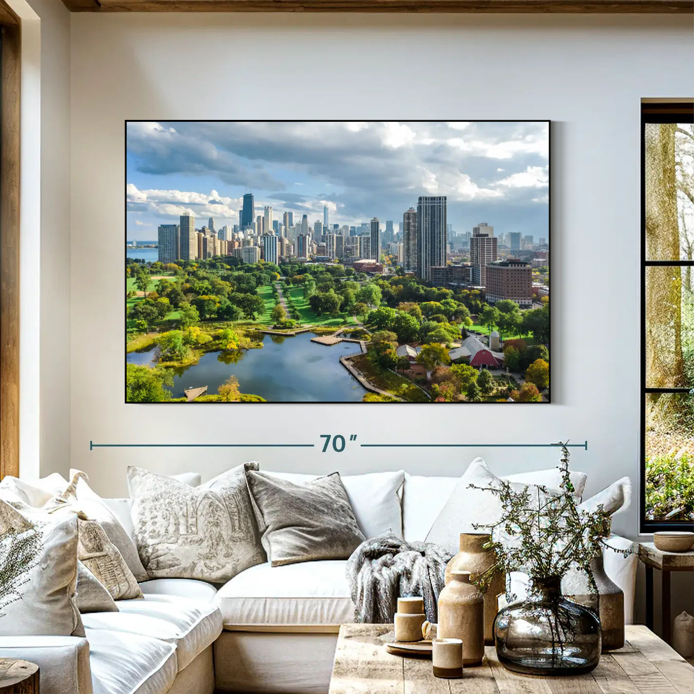 Lake Michigan Chicago Wall Art-60"x40" thumbnail 2