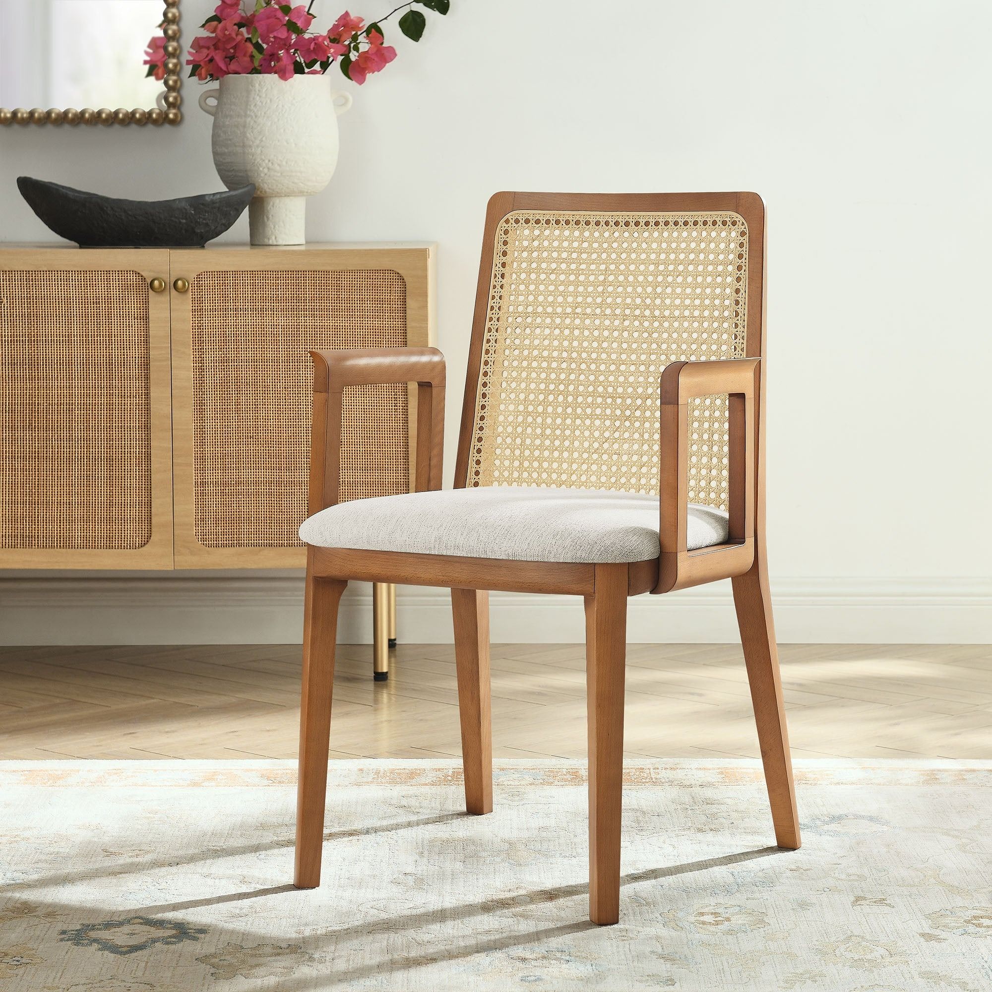 Cana Honey and Ivory Dining Armchair thumbnail 2