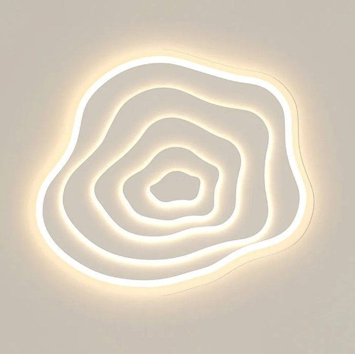 Nordic Minimalist Flower Acrylic Ceiling Light For Bedroom thumbnail 2