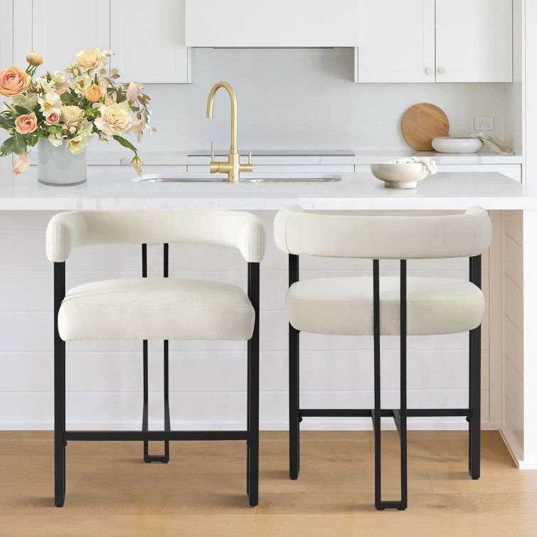 Mekah Upholstered 24 Counter Stool thumbnail 2
