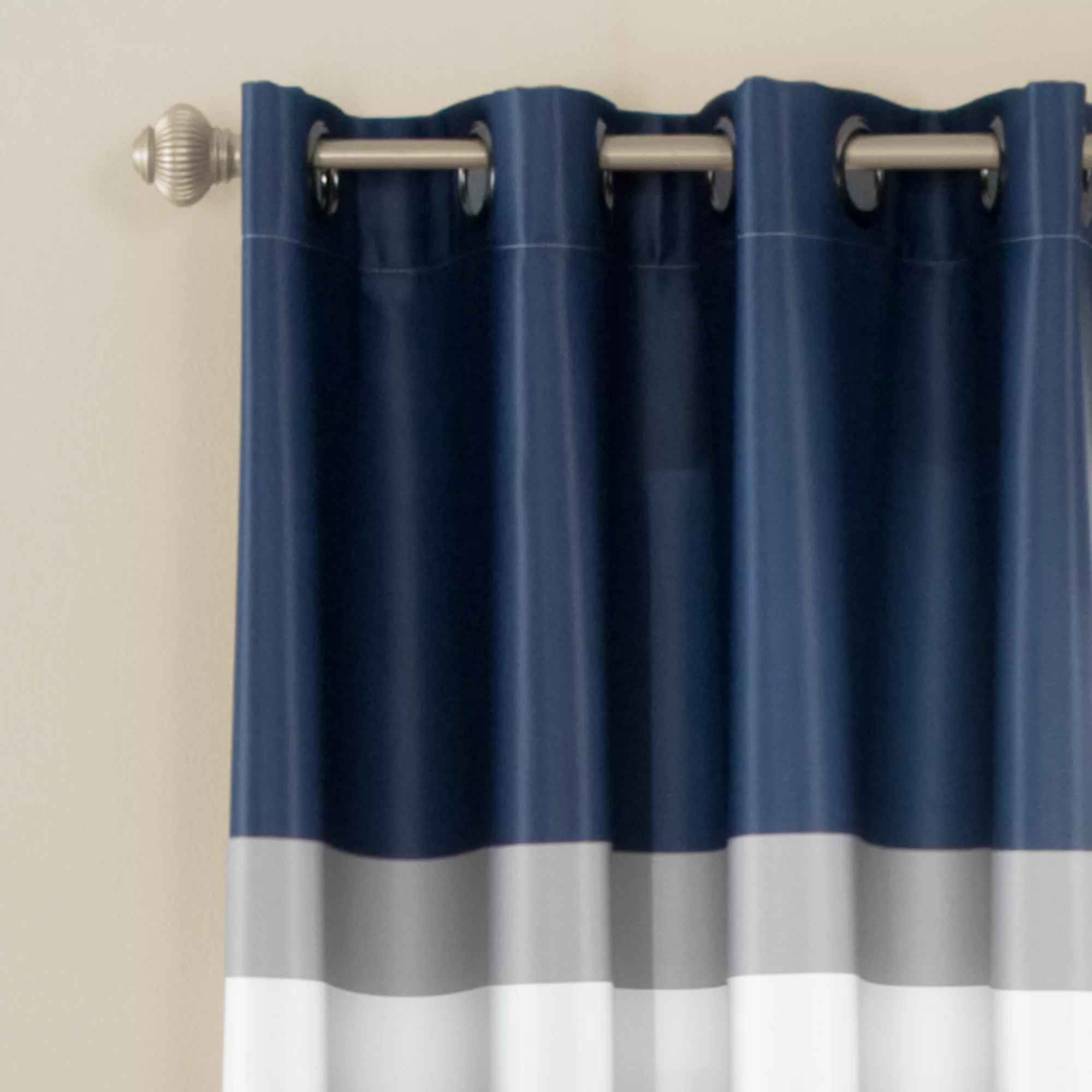 Alexander Polyester Room Darkening Curtain Pair-52"x108" thumbnail 4