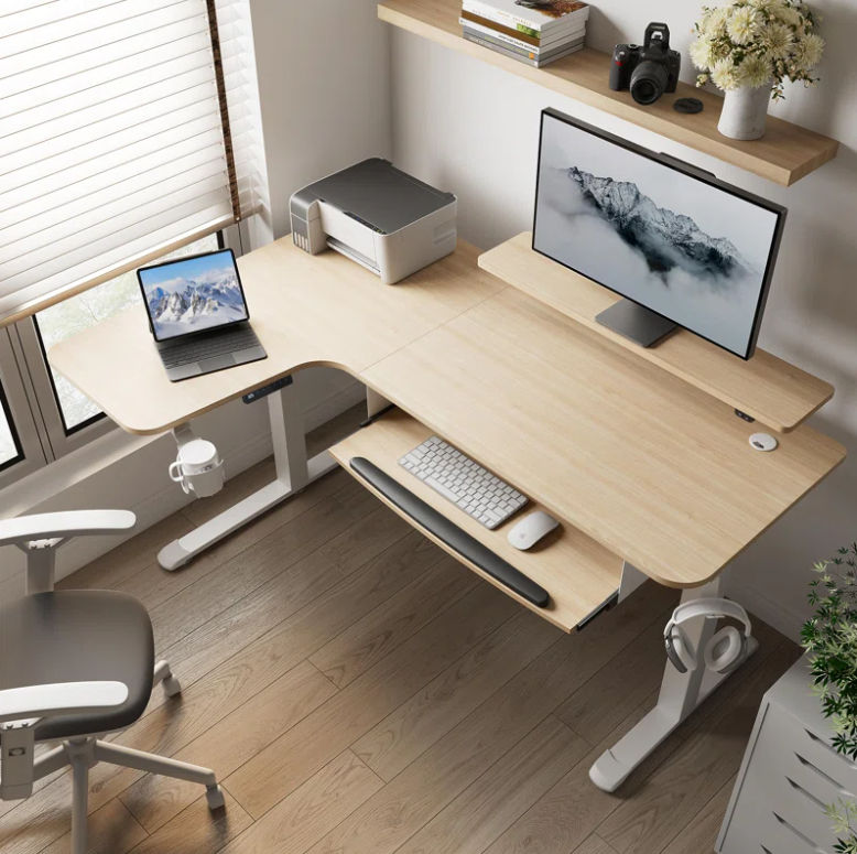 Inbox Zero Marquasha L Shaped Standing Desk thumbnail 2