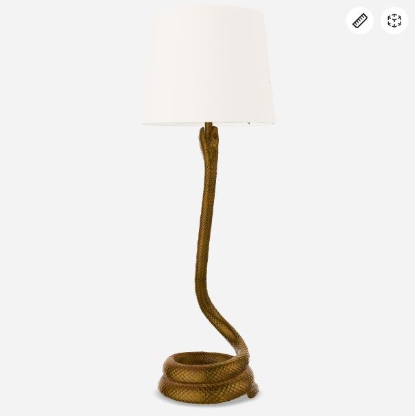 Snake Bronze Table Lamp thumbnail 3
