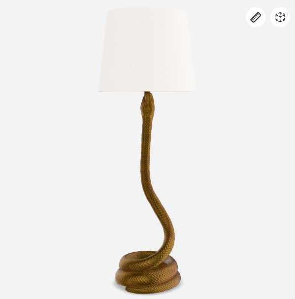 Snake Bronze Table Lamp thumbnail 4