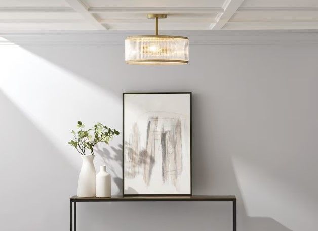 Ashbury 15 inch 3 Light Round Flush Mount Light Fixture thumbnail 2