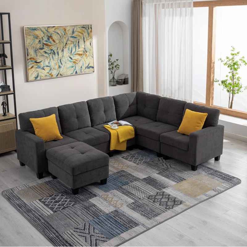 Reversible Modular Corner Sectional Sofa thumbnail 2