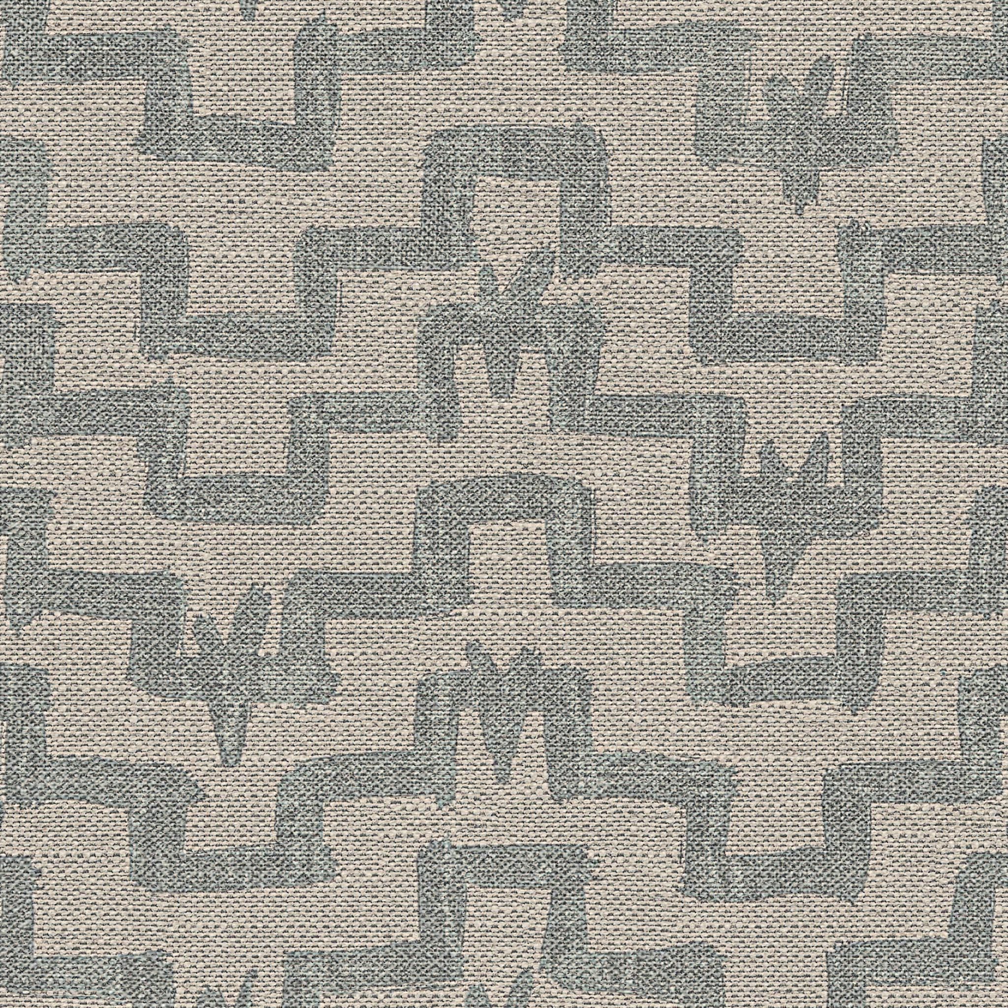 Tulu in Celeste Designer Contemporary Textured Linen Pillow Cover-20"x20" thumbnail 6