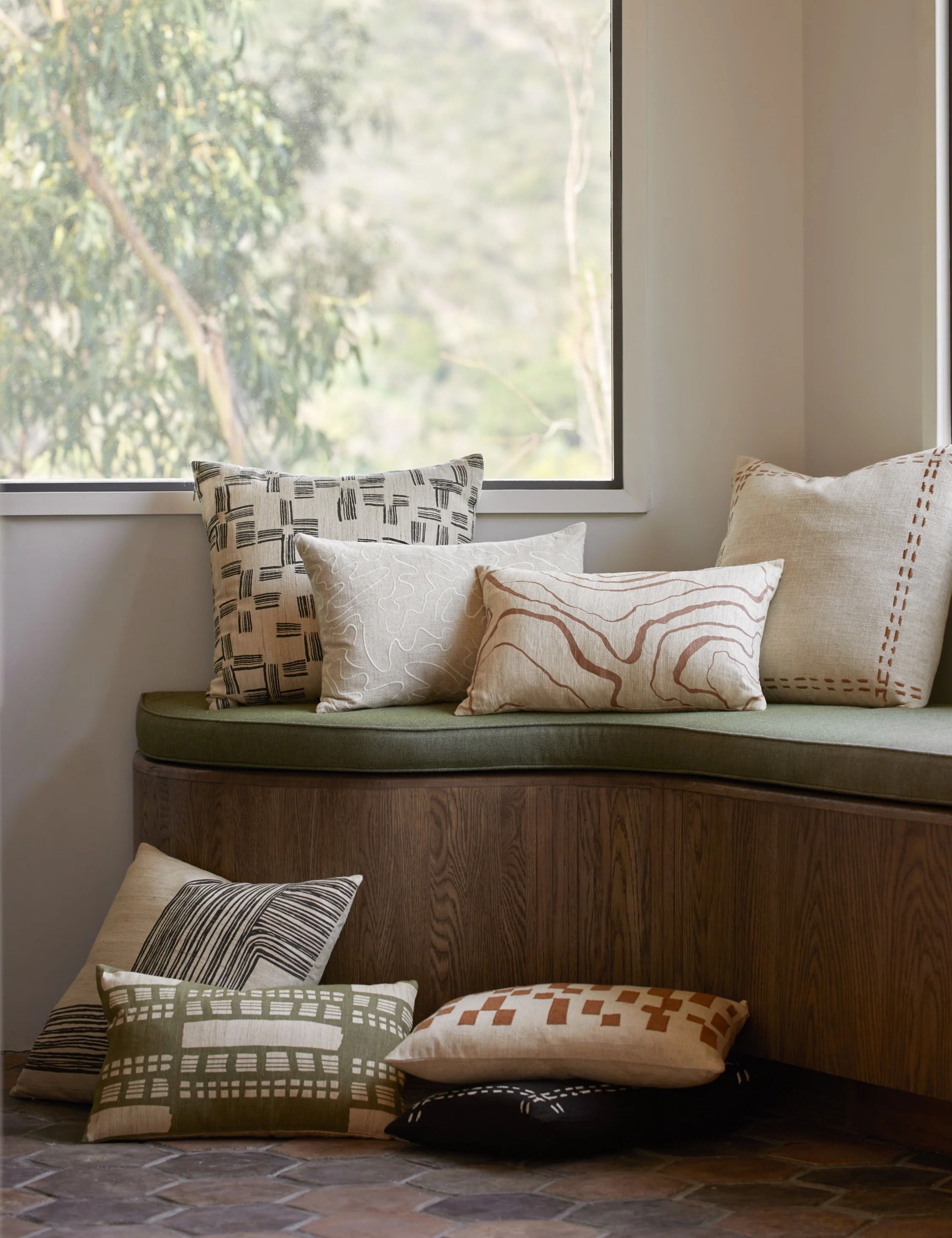 Striations Silk Pillow 20x20 thumbnail 2