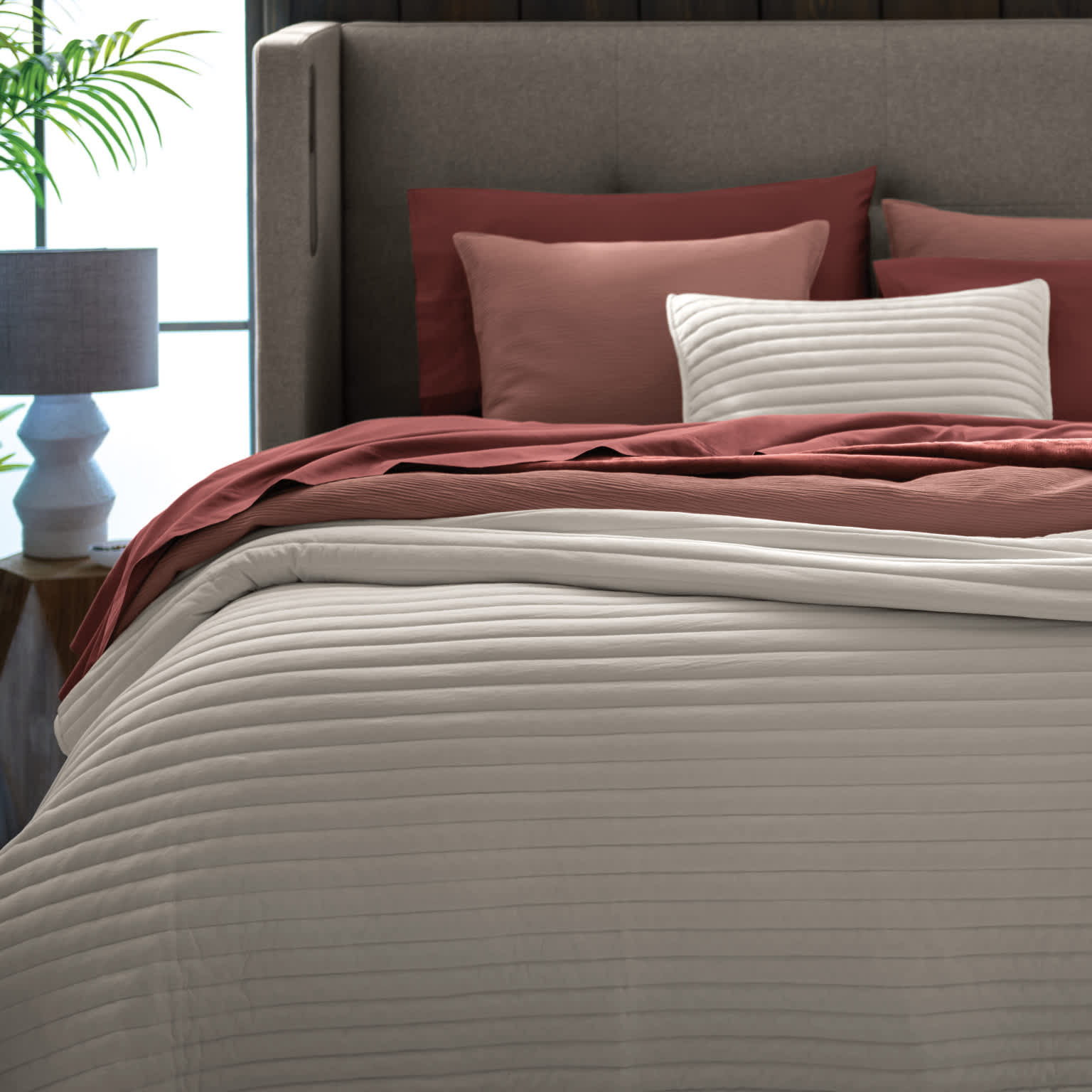 Horizontal Channel Coverlet Set-Queen thumbnail 2