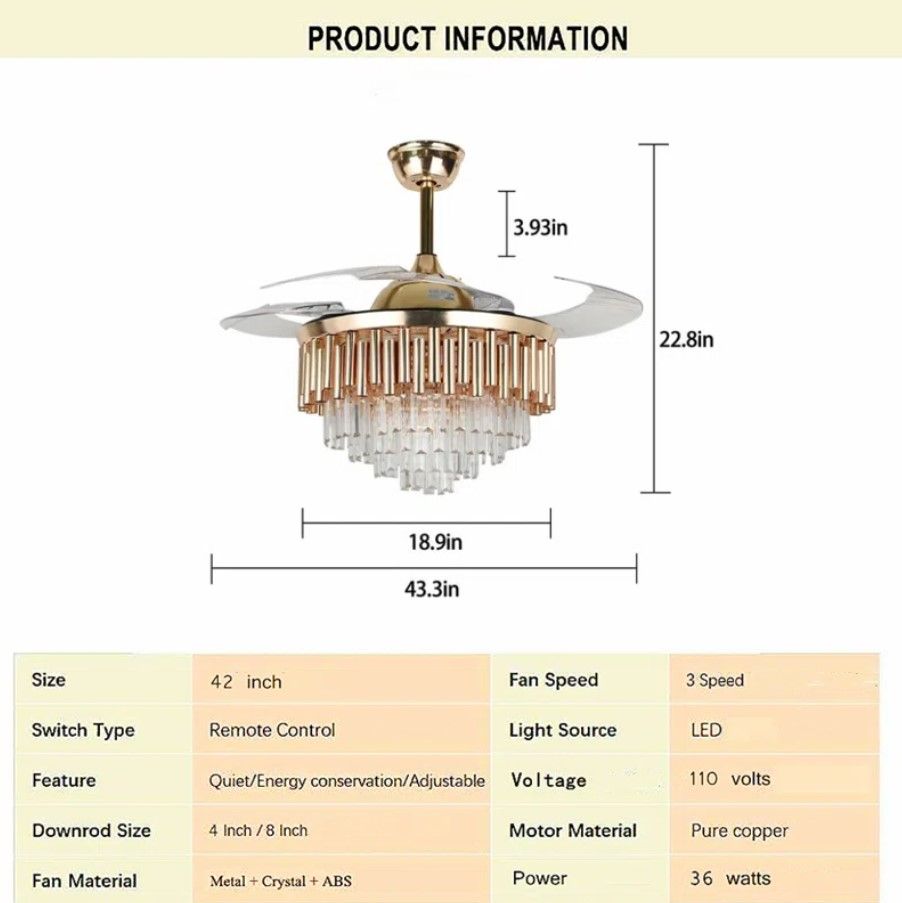 Courtny 42'' Ceiling Fan with LED Lights thumbnail 4