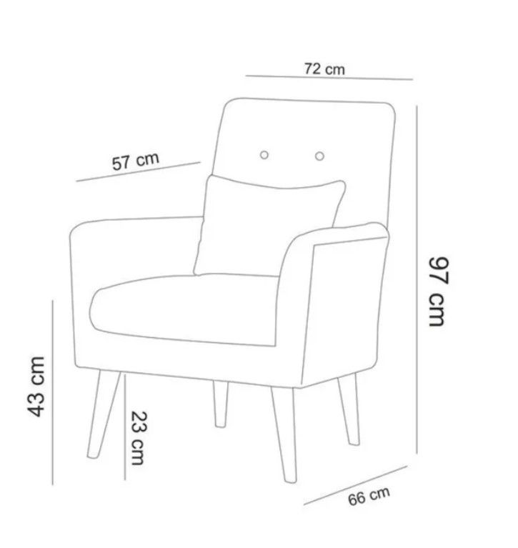 Upholstered Armchair Green Linen thumbnail 3
