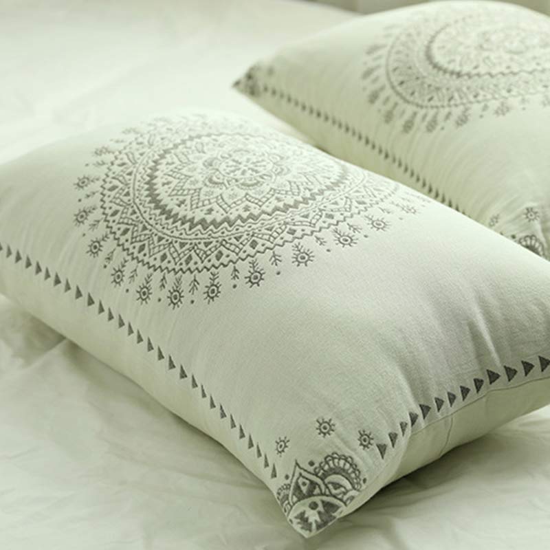 Mandala Cotton Pillow Cover Button Pillowcases thumbnail 2