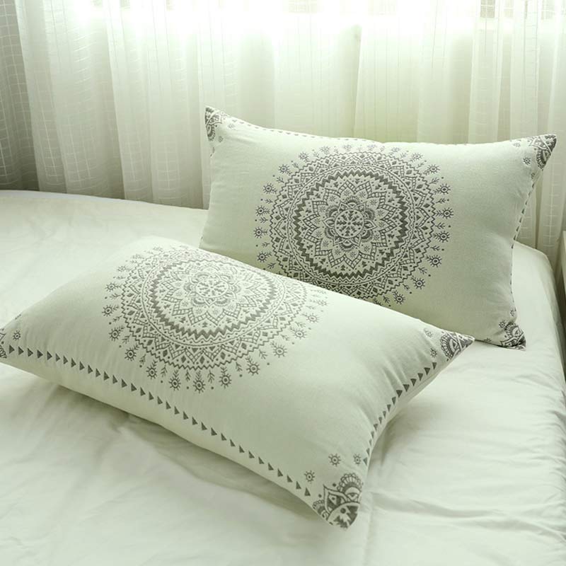 Mandala Cotton Pillow Cover Button Pillowcases thumbnail 3