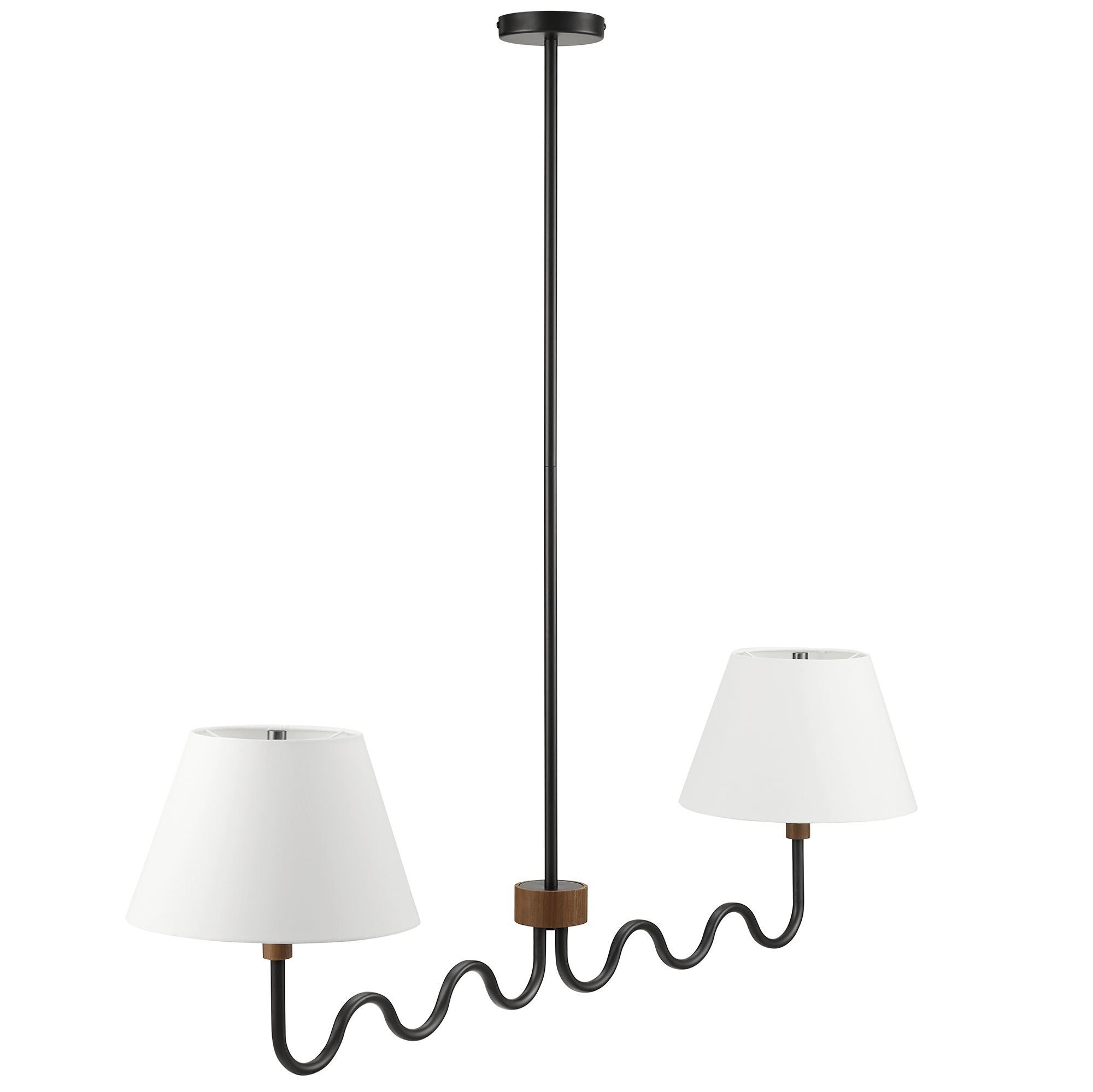 Swiggy 2-Arm Pendant Light - Walnut Black thumbnail 4