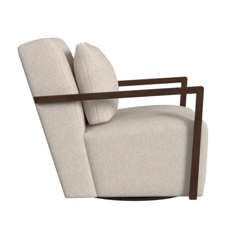 Creighton Upholstered Swivel Armchair thumbnail 2