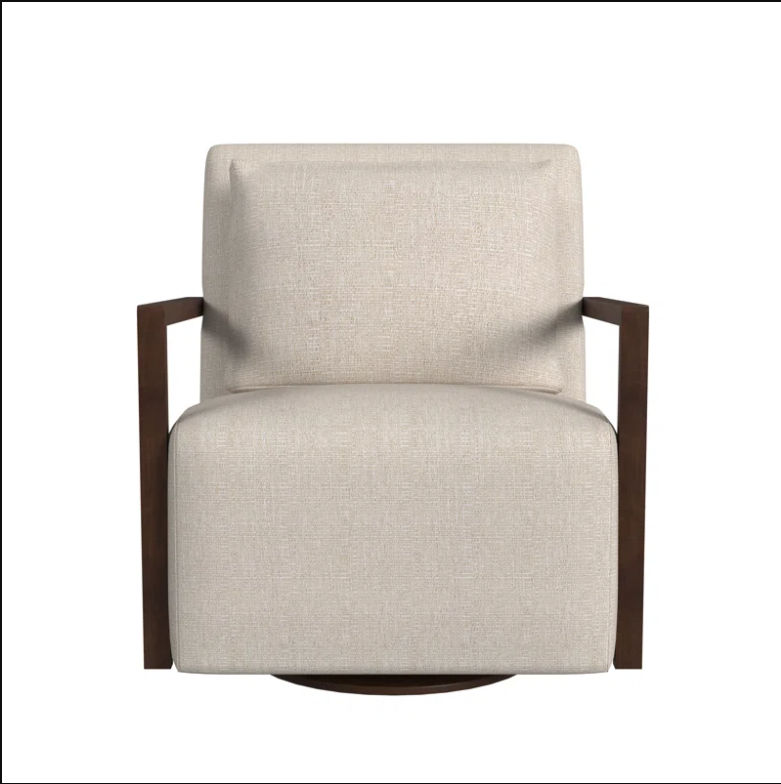 Creighton Upholstered Swivel Armchair thumbnail 3