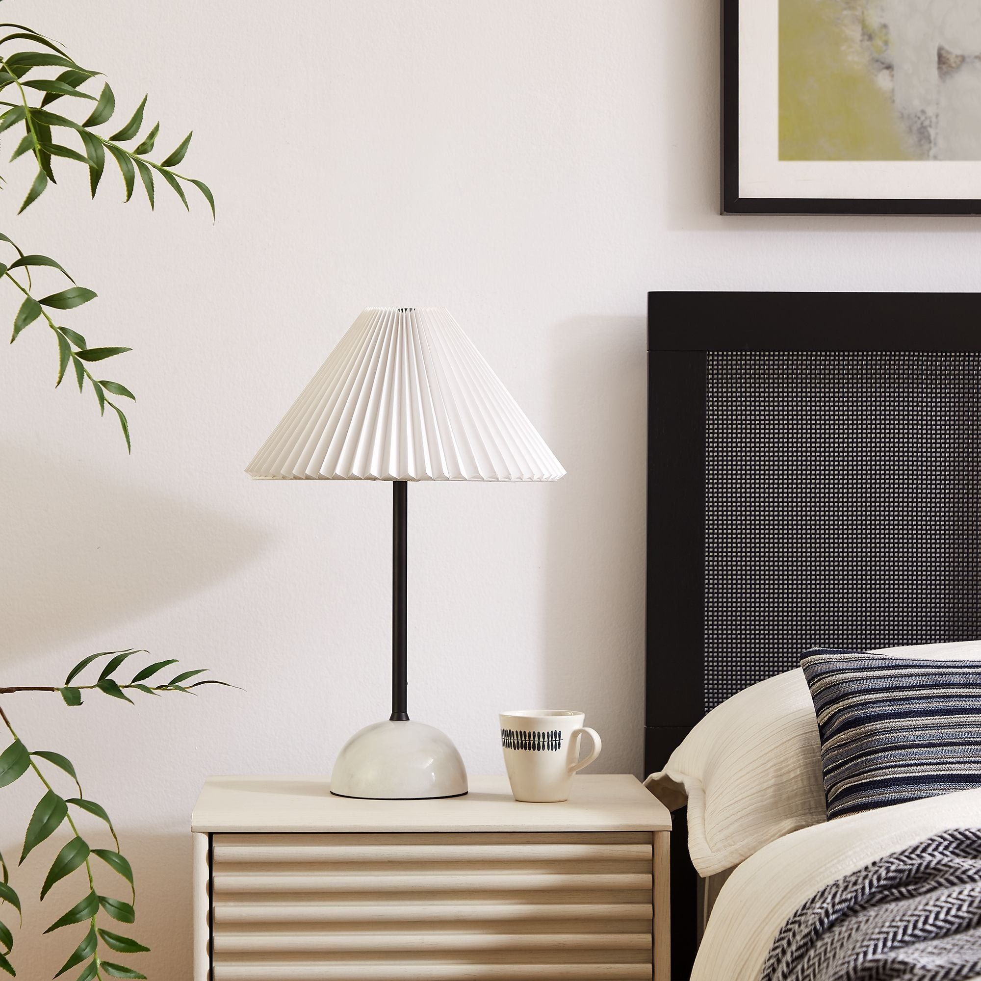 Lilia Marble Dome Table Lamp - Black thumbnail 2