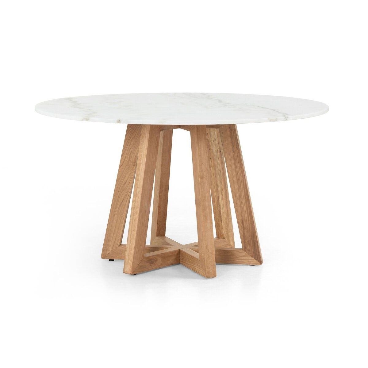 Creston Round Marble Dining Table thumbnail 2