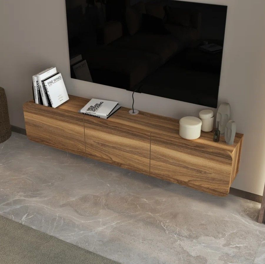 Callysta Floating TV Stand Up to 78" thumbnail 2