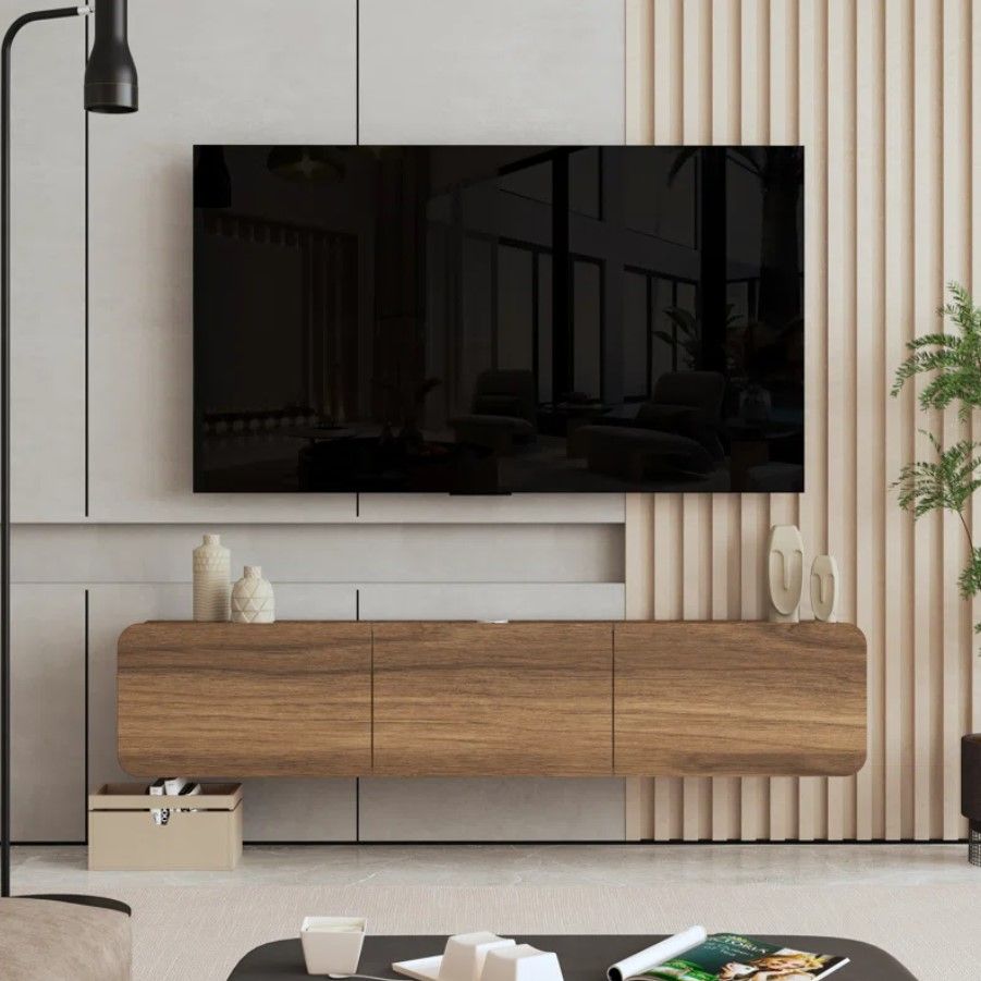 Callysta Floating TV Stand Up to 78" thumbnail 3