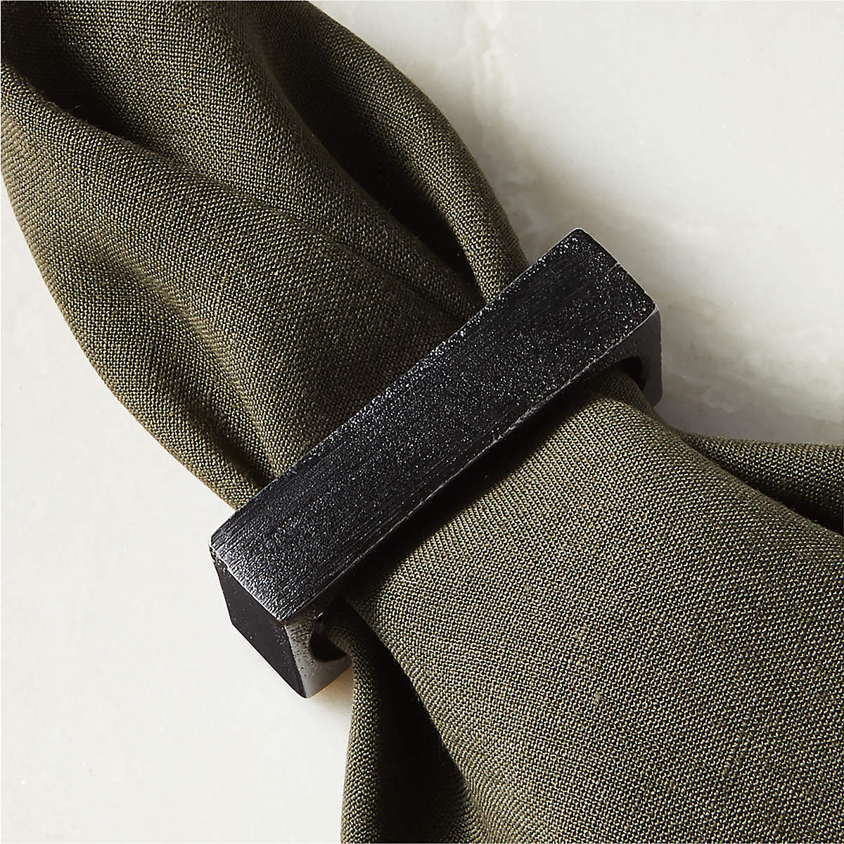 Barre Black Napkin Rings Set of 8 thumbnail 3