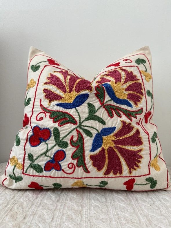 Suzani Embroidery Pillowcases thumbnail 2