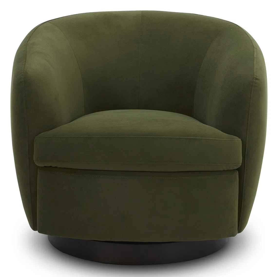 Marcy Upholstered Swivel Barrel Chair thumbnail 3