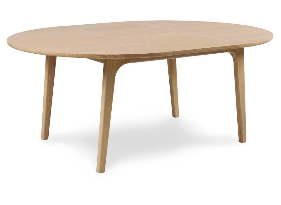 Plumas White Oak Dining Table for 6 Extendable thumbnail 4